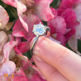 14K White Gold GIA 1.41ct VS2/L Solitaire Diamond Ring Size 7