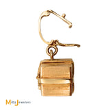 14K Yellow Gold Present Box Enhancer Pendant