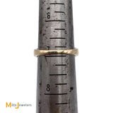 14kt Yellow Gold .54ctw Blue Sapphire .12ctw Diamond Cocktail Ring Size 6.75