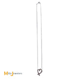 Tiffany & Co. Paloma Picasso Loving Heart 925 Sterling Silver Heart Necklace