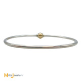 LeStage Cape Cod 14K Yellow Gold Sterling Silver Bangle Bracelet