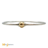 LeStage Cape Cod 14K Yellow Gold Sterling Silver Bangle Bracelet