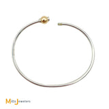 LeStage Cape Cod 14K Yellow Gold Sterling Silver Bangle Bracelet