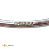 LeStage Cape Cod 14K Yellow Gold Sterling Silver Bangle Bracelet