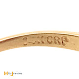 14K White Yellow Gold 1.06ctw Diamond Tutone Cocktail Ring Size 6