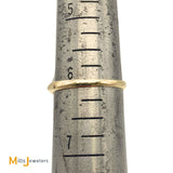 14K White Yellow Gold 1.06ctw Diamond Tutone Cocktail Ring Size 6