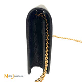 Gucci GG Marmont Black Leather Wallet On Chain