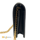 Gucci GG Marmont Black Leather Wallet On Chain