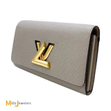 Louis Vuitton EPI Twist Coquelicot Galet Grey Wallet 2019