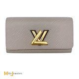 Louis Vuitton EPI Twist Coquelicot Galet Grey Wallet 2019