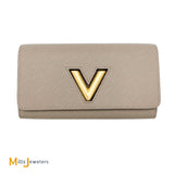 Louis Vuitton EPI Twist Coquelicot Galet Grey Wallet 2019