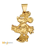 14K Yellow Gold Minnie Mouse Pendant