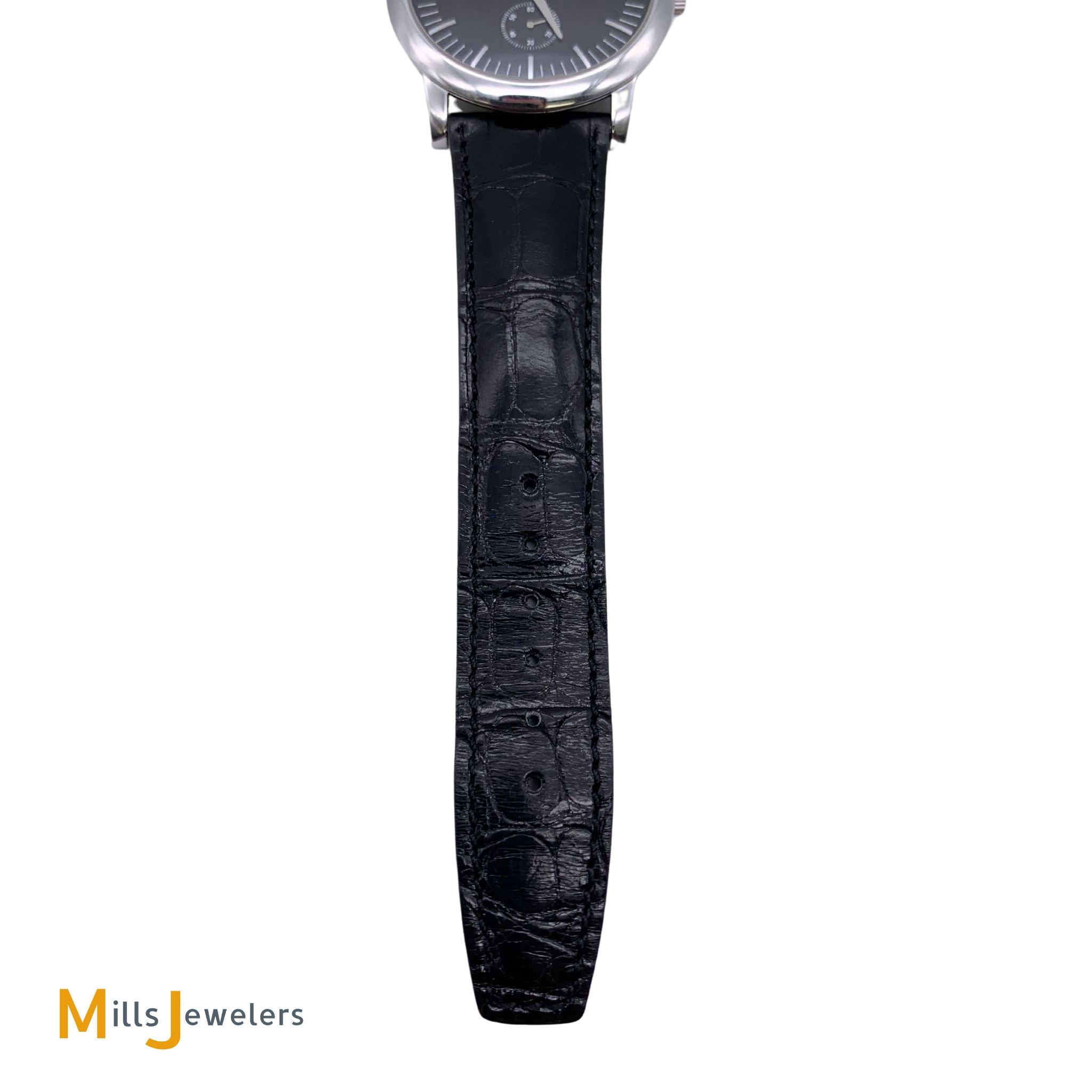 Gucci 5600M 40mm Mechanical Black Crocodile Men's Watch