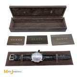 Gucci 5600M 40mm Mechanical Black Crocodile Men's Watch