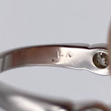 14K White Gold Round Brilliant 0.80ctw Diamond Band Ring Size 6.75