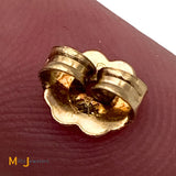 14K Yellow Gold 3.50ctw Coral Dangle Drop Earrings