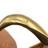 Signed CES 14k Yellow Gold Babylonia Shell Pendant