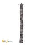 14K White Gold 12.42ctw Round Brilliant Diamond Mens Tennis Bracelet