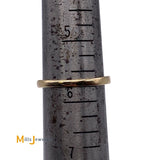 14K Yellow Gold 7-Stone 0.25ctw Natural Marquise Diamond Ring Size 5.75