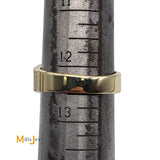 14K Yellow Gold Men's 0.90ctw Round Brilliant Diamond Band Ring Size 12.5