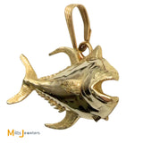14K Yellow Gold Tuna Fish Pendant