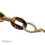Effy 14KY Gold 0.21ctw Round Brilliant Diamond Circle Pendant Chain Necklace
