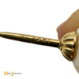 14K Yellow Gold Freshwater Pearl Tie Tack