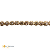 14K Yellow Gold 1.90ctw Round Brilliant Diamond Link Tennis Bracelet