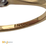 18K Yellow Gold 0.29ctw Round Brilliant Diamond Band Ring Size 5.5
