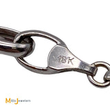 18K White Gold 0.30ctw Diamond Heart Charm Bracelet
