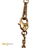 18K Rose Gold Cable Chain Link Necklace 16 Inch