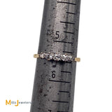 18K Yellow Gold 0.29ctw Round Brilliant Diamond Band Ring Size 5.5