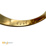 14k Yellow Gold 4.5ctw Ruby and 0.175ctw Diamond Spiral Cocktail Ring Size 9