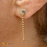 EFFY 14K Yellow Gold 0.49ctw Lab Grown Diamond Post Bead Dangle Earrings