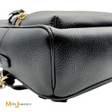 Gucci Pebbled Calfskin Leather Black Soho Backpack