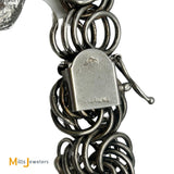 Sterling Silver 925 Large Southwestern Charm Bracelet