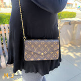 Louis Vuitton Felicie Pochette Monogram Fuchsia Crossbody Bag M61276 2020