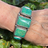 Paul J Begay Navajo Royston Turquoise Sterling Silver 925 Cuff Bracelet