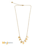 Signed Misahara 18K Yellow Gold .12ct Diamond Gilded Charm Necklace