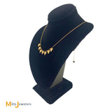 Signed Misahara 18K Yellow Gold .12ct Diamond Gilded Charm Necklace
