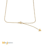 Signed Misahara 18K Yellow Gold .12ct Diamond Gilded Charm Necklace
