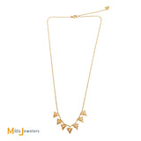 Signed Misahara 18K Yellow Gold .12ct Diamond Gilded Charm Necklace