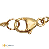 Signed Misahara 18K Yellow Gold .12ct Diamond Gilded Charm Necklace