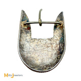 Vintage Sterling Silver 925 Turquoise Southwestern Belt Buckle