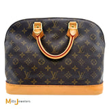 Vintage Louis Vuitton Alma MM Monogram Canvas Satchel Handbag 1996 M40878