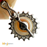 14K White Gold 2.79ct Pearl and 0.09ctw Diamond Dangle Enhancer Pendant