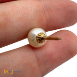 14K Yellow Gold Freshwater Pearl Tie Tack