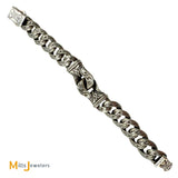 SCOTT KAY 18K Yellow Gold 925 Sterling Silver Heavy Link Bracelet