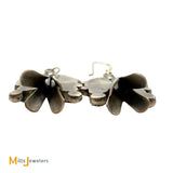 Sterling Silver 925 Turquoise Squash Blossom Earrings
