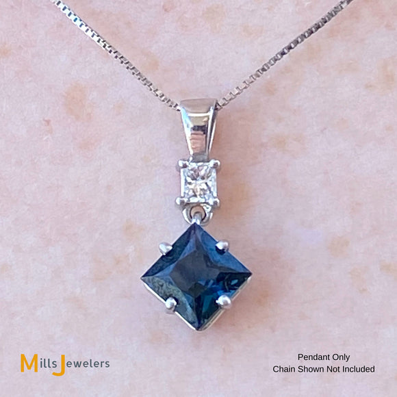 sapphire pendant